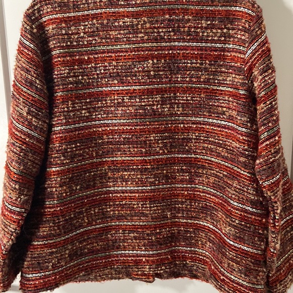 Chico’s tweed jacket with gorgeous metallic threads woven in fabric. Size 18/18 - Picture 3 of 4